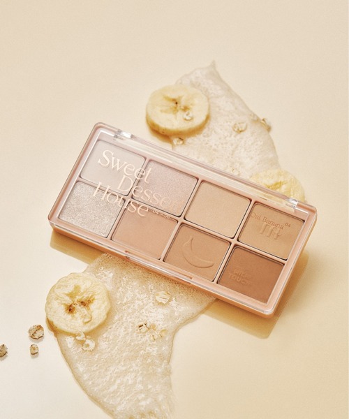 Milk Touch（ミルクタッチ）の「ビーマイスウィートデザートハウスパレット（アイシャドウ・レディース・01 Sugar Croffle/02 Carrot Cake/03 Berry Macaron/04 Oat Banana/05 Peach Coconut/06 Blueberry Cheese・FREE）」の4枚目の写真