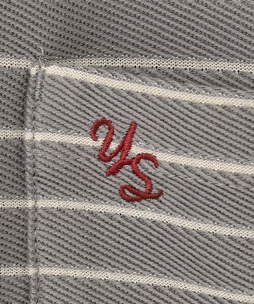 J.PRESS YORK STREET（ジェイプレスヨークストリート）の「【UNISEX】リップルボーダー Tシャツ（Tシャツ/カットソー・メンズ・ベージュ系1/グレー系1/ネイビー系1・SMALL/MEDIUM/LARGE）」の7枚目の写真