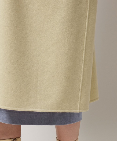 ROPE'（ロペ）の「起毛メルトンリバーチェスターコート（チェスターコート・レディース・ブラック/ダークブラウン/キナリ・38/36）」の17枚目の写真