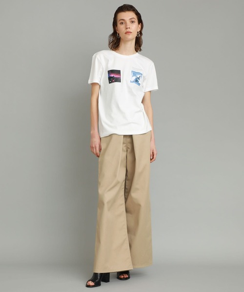 PONTI(ポンティ)の「【PONTI】SQUARE TEE(Tシャツ/カットソー・レディース・ホワイト・2)」の3枚目の写真