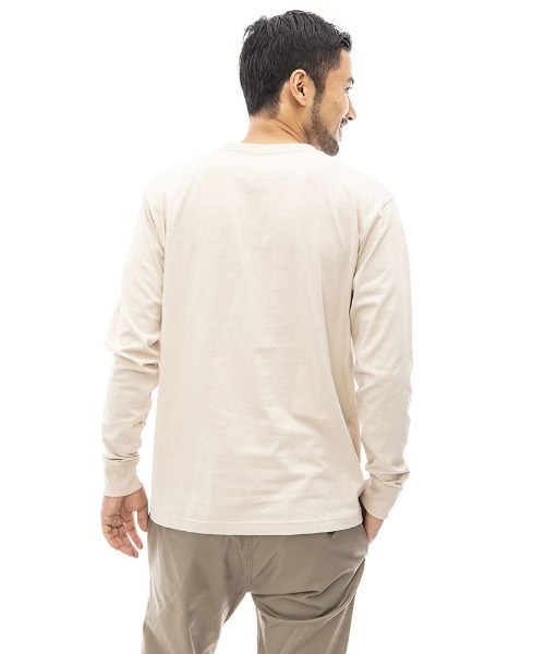 BILLABONG(ビラボン)の「【直営店限定】BILLABONG メンズ COLLEGE LS ロンT 【2022年秋冬モデル】/ビラボンカレッジロゴ長袖ロンT(Tシャツ/カットソー・メンズ・ベージュ/ネイビー/オフホワイト/モスグリーン・MEDIUM/LARGE/X-LARGE)」の8枚目の写真