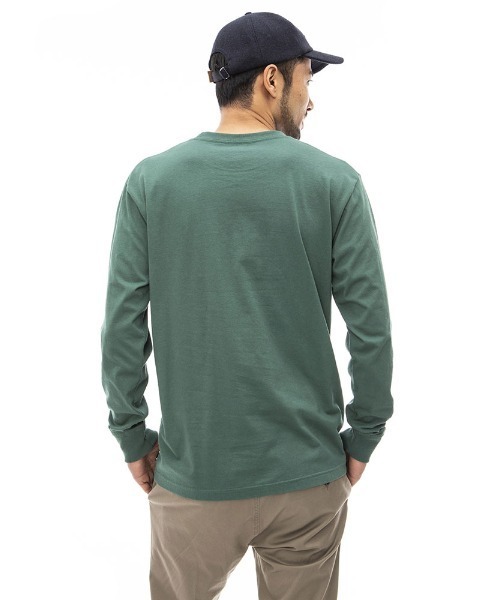 BILLABONG(ビラボン)の「【直営店限定】BILLABONG メンズ COLLEGE LS ロンT 【2022年秋冬モデル】/ビラボンカレッジロゴ長袖ロンT(Tシャツ/カットソー・メンズ・ベージュ/ネイビー/オフホワイト/モスグリーン・MEDIUM/LARGE/X-LARGE)」の10枚目の写真