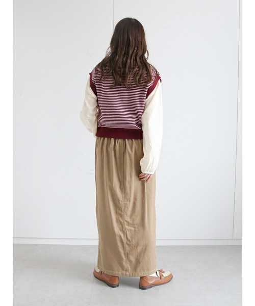 ehka sopo（エヘカソポ）の「スタンドフリルブラウス（シャツ/ブラウス・レディース・キナリ/ブラック/オフホワイト/グレー・ﾌﾘ-）」の13枚目の写真