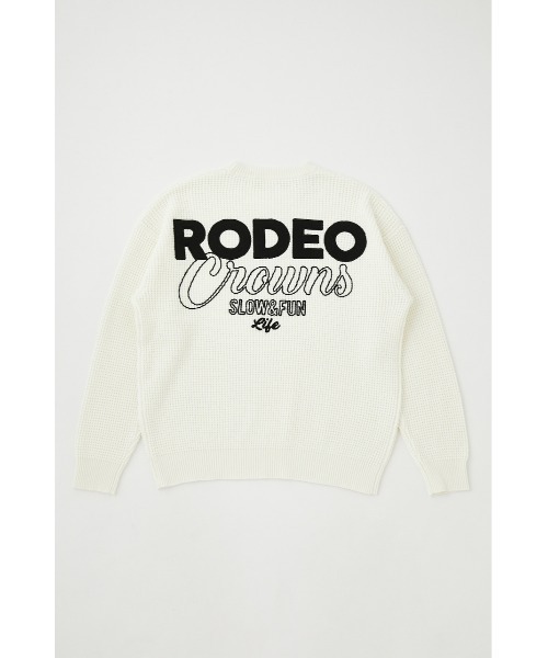 RODEO CROWNS WIDE BOWL（ロデオクラウンズワイドボウル）の「メンズCROSS LOGOワッフルニットトップス（ニット