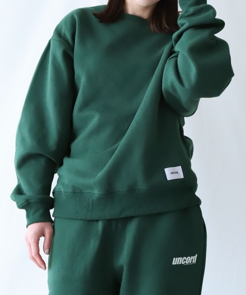 UNCORD（アンコード）の「【UNCORD】 CHEST ONE POINT LOGO SWEAT/ブランドロゴ　ワンポイント スウェットトレーナー（スウェット・メンズ・オートミール/グリーン/ブラック/ブルー/グレー・MEDIUM/LARGE/X-LARGE）」の20枚目の写真