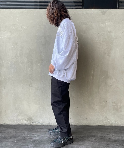 BAD BOY（バッドボーイ）の「[BAD BOY/バッドボーイ] 別注 バックサガラ刺繍 スウェットスタジャン（スウェット・レディース・ブラック/グレー・M/L）」の5枚目の写真