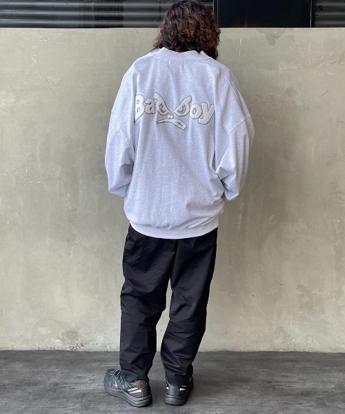 BAD BOY（バッドボーイ）の「[BAD BOY/バッドボーイ] 別注 バックサガラ刺繍 スウェットスタジャン（スウェット・レディース・ブラック/グレー・M/L）」の15枚目の写真