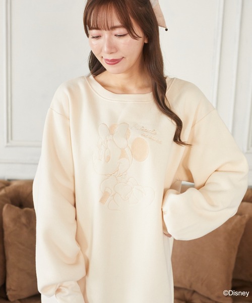 セール ミニー 裏起毛スウェットミニワンピース ワンピース Disney ディズニー のファッション通販 Zozotown