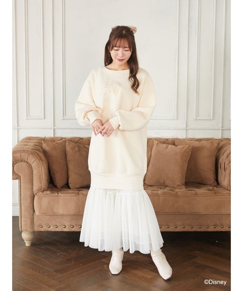 セール ミニー 裏起毛スウェットミニワンピース ワンピース Disney ディズニー のファッション通販 Zozotown