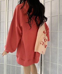 PRIVATE  BEACH | ボリュームスリーブオーバーサイズチュニック丈スウェットパーカー(スウェット)