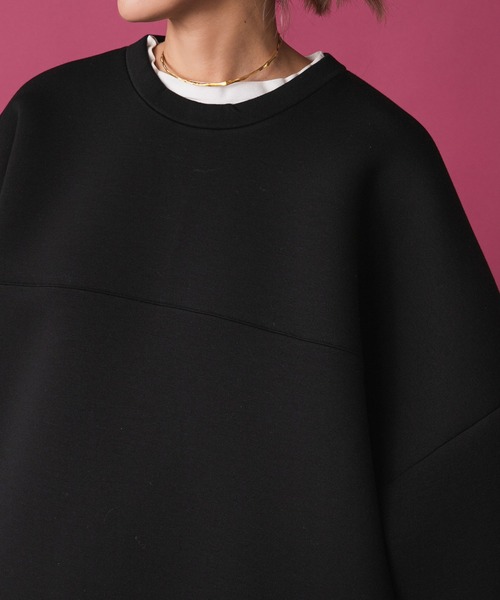 bohmal（ボマール）の「【男女兼用/ユニセックス】オーバーサイズボンディングスウェット（スウェット・レディース・ブラック/ホワイト/オレンジ・FREE）」の17枚目の写真