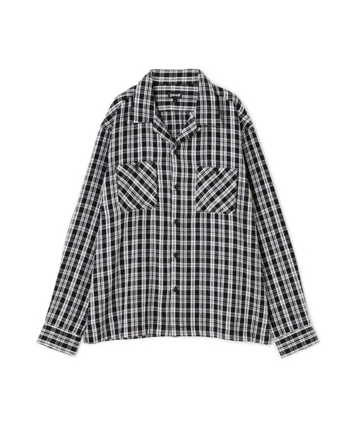 schott（ショット）の「Schott/ショット/PLAID LS WORK SHIRT/チェックワークシャツ（シャツ/ブラウス・メンズ・ホワイト/グリーン/レッド・M/L/2XL/XL）」の2枚目の写真