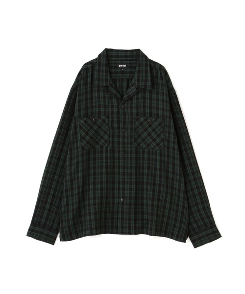 schott（ショット）の「Schott/ショット/PLAID LS WORK SHIRT/チェックワークシャツ（シャツ/ブラウス・メンズ・ホワイト/グリーン/レッド・M/L/2XL/XL）」の3枚目の写真