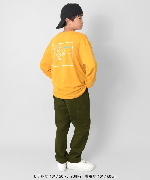 GLAZOS（グラソス）の「カラーツイルペインターパンツ（その他パンツ・キッズ・ベージュ/ブラック/カーキ・140cm/150cm/160cm/170cm）」の16枚目の写真