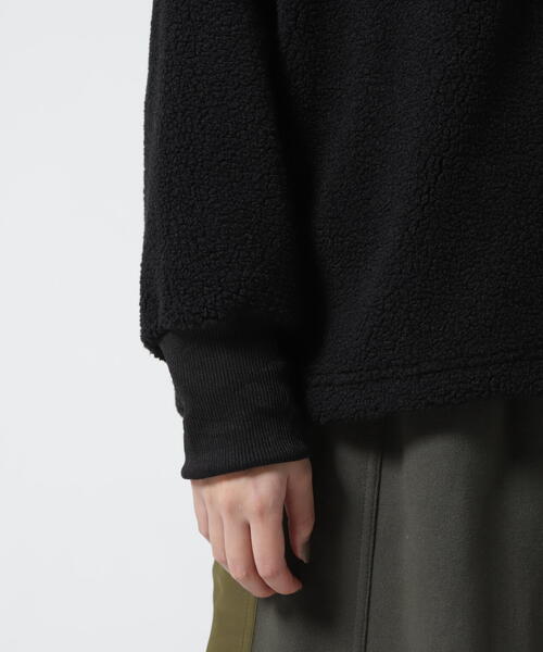 AVIREX（アヴィレックス）の「HALF ZIP EMBROIDERY TOPS/ ハーフジップエンブロイダリー刺繍トップス（その他トップス・レディース・ブラック/ホワイト系2/キャメル・F）」の22枚目の写真