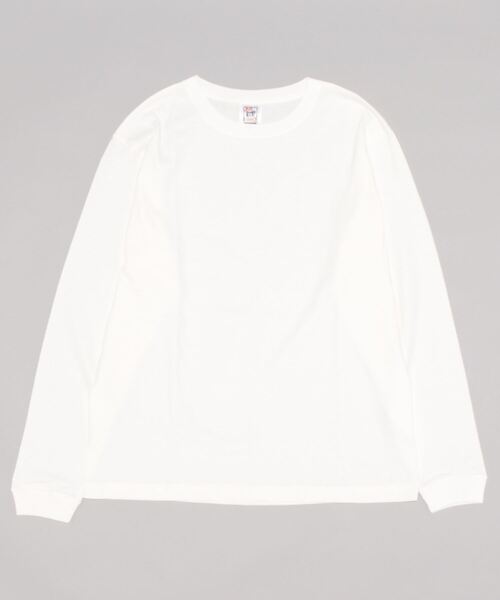 CROSS & STITCH(クロスステッチ)の「CROSS&STITCH / オープンエンド マックスウェイトロングスリーブTシャツ(リブ有り) / RL1216(Tシャツ/カットソー・レディース・インディゴブルー/ホワイト/ブラック/ナチュラル/ブラック系その他/グレー/ネイビー/ベージュ系その他・SMALL/MEDIUM/X-LARGE/LARGE)」の5枚目の写真