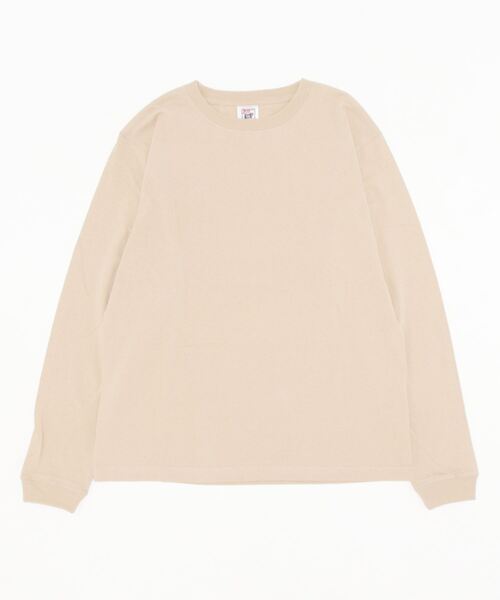 CROSS & STITCH(クロスステッチ)の「CROSS&STITCH / オープンエンド マックスウェイトロングスリーブTシャツ(リブ有り) / RL1216(Tシャツ/カットソー・レディース・インディゴブルー/ホワイト/ブラック/ナチュラル/ブラック系その他/グレー/ネイビー/ベージュ系その他・SMALL/MEDIUM/X-LARGE/LARGE)」の6枚目の写真