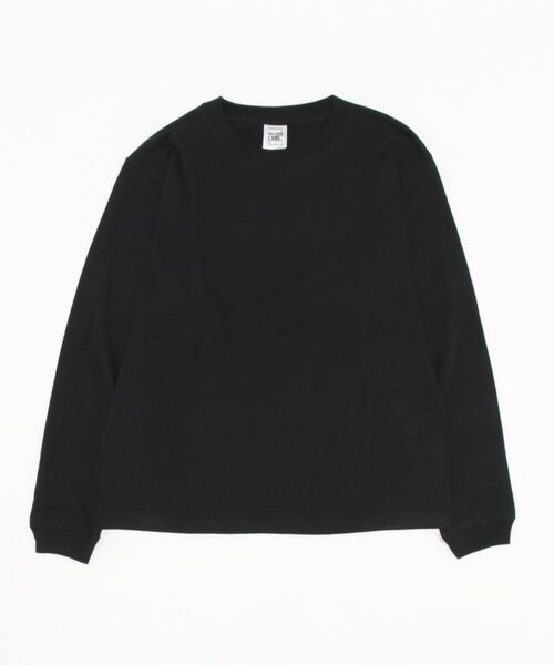 CROSS & STITCH(クロスステッチ)の「CROSS&STITCH / オープンエンド マックスウェイトロングスリーブTシャツ(リブ有り) / RL1216(Tシャツ/カットソー・レディース・インディゴブルー/ホワイト/ブラック/ナチュラル/ブラック系その他/グレー/ネイビー/ベージュ系その他・SMALL/MEDIUM/X-LARGE/LARGE)」の2枚目の写真