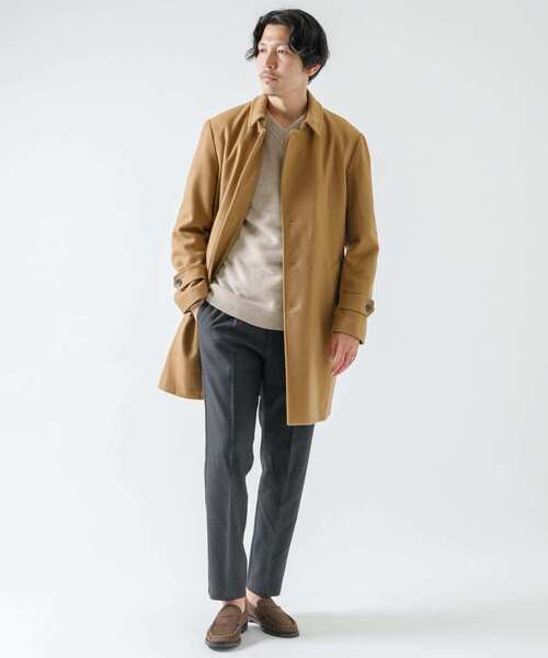 URBAN RESEARCH ROSSO MEN(アーバンリサーチロッソメン)の「『XLサイズあり』picciniウールカシミヤステンカラーコート(ステンカラーコート・メンズ・ブラック/ベージュ/ネイビー・SMALL/MEDIUM/LARGE/X-LARGE)」の14枚目の写真