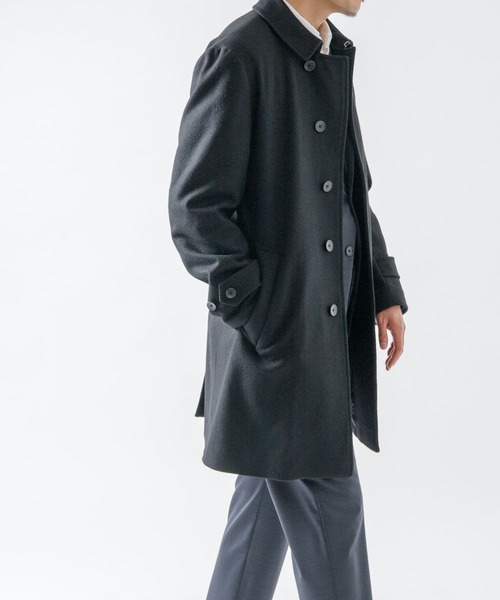 URBAN RESEARCH ROSSO MEN(アーバンリサーチロッソメン)の「『XLサイズあり』picciniウールカシミヤステンカラーコート(ステンカラーコート・メンズ・ブラック/ベージュ/ネイビー・SMALL/MEDIUM/LARGE/X-LARGE)」の9枚目の写真