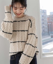 fifth | 【星玲奈レコメンド】ケーブルボーダーニット(ニット/セーター)