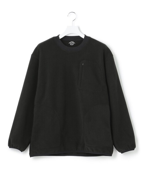 J.PRESS YORK STREET(ジェイプレスヨークストリート)の「【UNISEX】フリースクルーネックプルオーバー(スウェット・メンズ・ブラック系/グレー系/ブラウン系/ベージュ系・MEDIUM/LARGE/SMALL)」の2枚目の写真