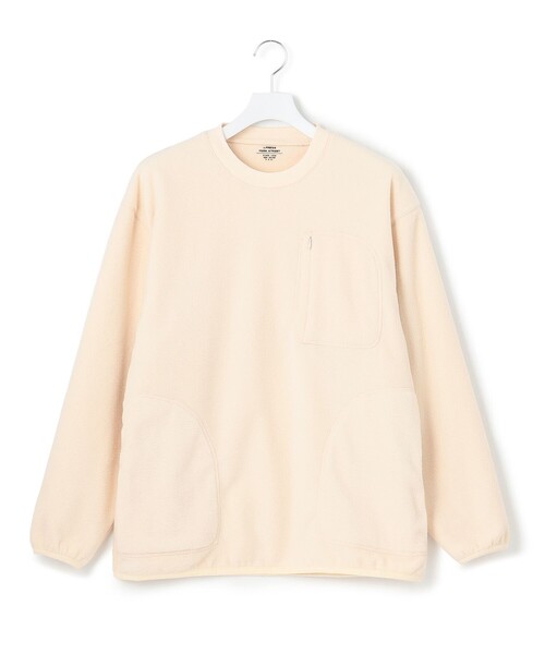 J.PRESS YORK STREET(ジェイプレスヨークストリート)の「【UNISEX】フリースクルーネックプルオーバー(スウェット・メンズ・ブラック系/グレー系/ブラウン系/ベージュ系・MEDIUM/LARGE/SMALL)」の4枚目の写真