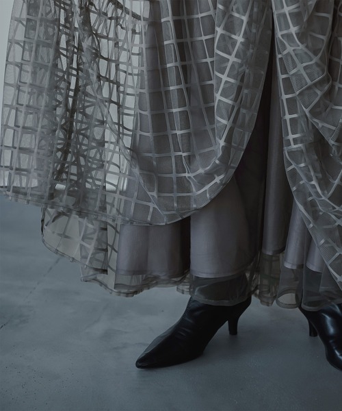 Ezick（エジック）の「Windowチュールティアードスカート（スカート・レディース・ブラック/グレー/ピンク・FREE）」の16枚目の写真