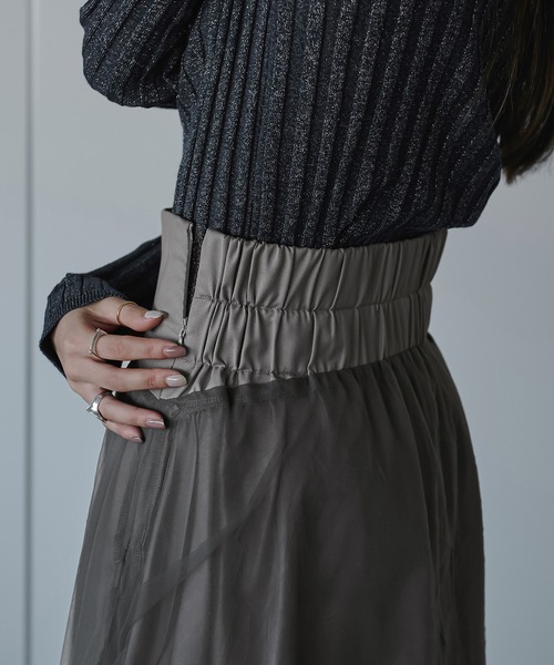 Ezick（エジック）の「Windowチュールティアードスカート（スカート・レディース・ブラック/グレー/ピンク・FREE）」の15枚目の写真