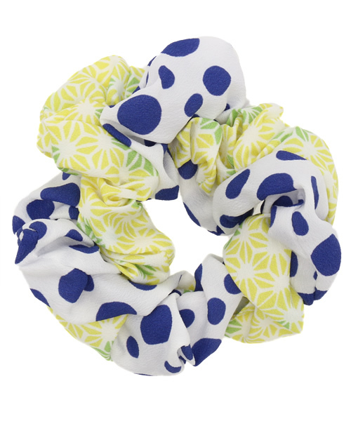 カヤ(カヤ)の「【カヤ】はいからシュシュ(シュシュ・レディース・ホワイト×レッド/パープル/ホワイト×ブルー/サーモンピンク/ホワイト系その他/ライトパープル・FREE)」の3枚目の写真