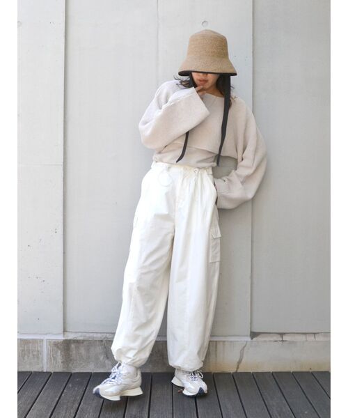 Ungrid(アングリッド)の「マルチウェイショートニットセット(ニット/セーター・レディース・アイボリー/オレンジ/チャコールグレー・FREE)」の7枚目の写真