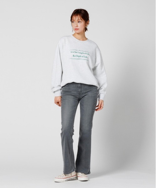 SOMETHING（サムシング）の「【SOMETHING】ＬＩＳＡ フレアパンツ（デニムパンツ・レディース・グレー・25inch/26inch/27inch/28inch/29inch/30inch）」の9枚目の写真