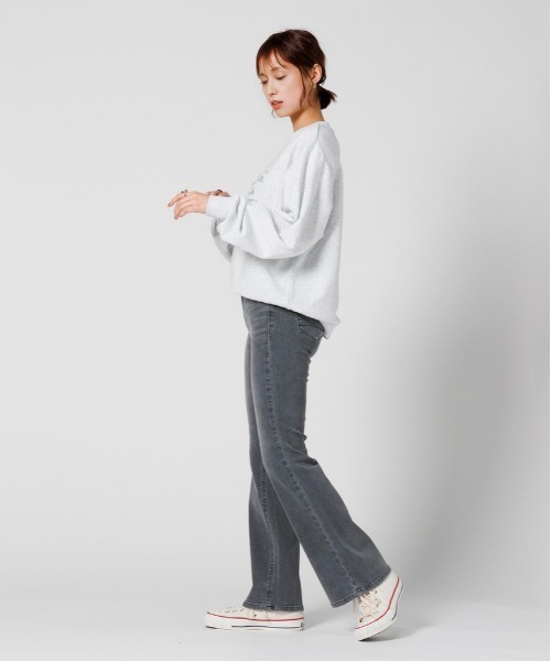 SOMETHING（サムシング）の「【SOMETHING】ＬＩＳＡ フレアパンツ（デニムパンツ・レディース・グレー・25inch/26inch/27inch/28inch/29inch/30inch）」の11枚目の写真