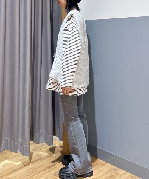 SOMETHING（サムシング）の「【SOMETHING】ＬＩＳＡ フレアパンツ（デニムパンツ・レディース・グレー・25inch/26inch/27inch/28inch/29inch/30inch）」の19枚目の写真