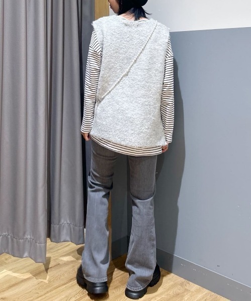 SOMETHING（サムシング）の「【SOMETHING】ＬＩＳＡ フレアパンツ（デニムパンツ・レディース・グレー・25inch/26inch/27inch/28inch/29inch/30inch）」の20枚目の写真