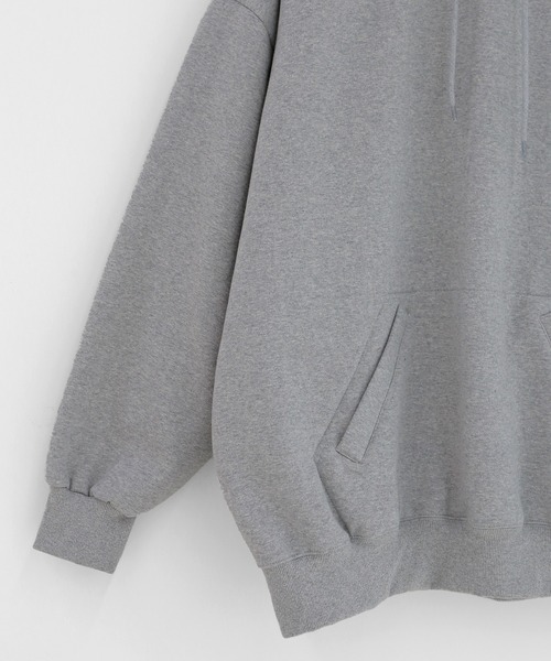 minsobi（ミンソビ）の「裏起毛 ハイネックパーカー ビッグシルエット ユニセックスパーカー（パーカー・メンズ・ブラック/グレー・FREE）」の19枚目の写真