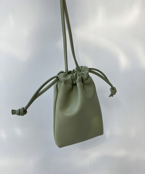 AS KNOW AS plus(アズノゥアズプラス)の「ドロスト ミニポシェット【ZOZOTOWN限定アイテム】(ショルダーバッグ・レディース・ブラック/アイボリー/ピンク/ブルー/グリーン/パープル・FREE)」の1枚目の写真