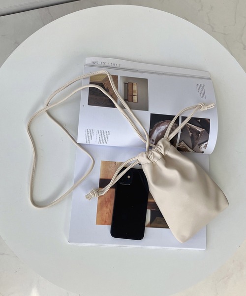 AS KNOW AS plus(アズノゥアズプラス)の「ドロスト ミニポシェット【ZOZOTOWN限定アイテム】(ショルダーバッグ・レディース・ブラック/アイボリー/ピンク/ブルー/グリーン/パープル・FREE)」の2枚目の写真