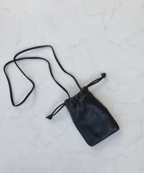 AS KNOW AS plus(アズノゥアズプラス)の「ドロスト ミニポシェット【ZOZOTOWN限定アイテム】(ショルダーバッグ・レディース・ブラック/アイボリー/ピンク/ブルー/グリーン/パープル・FREE)」の7枚目の写真