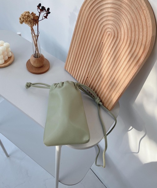 AS KNOW AS plus(アズノゥアズプラス)の「ドロスト ミニポシェット【ZOZOTOWN限定アイテム】(ショルダーバッグ・レディース・ブラック/アイボリー/ピンク/ブルー/グリーン/パープル・FREE)」の10枚目の写真