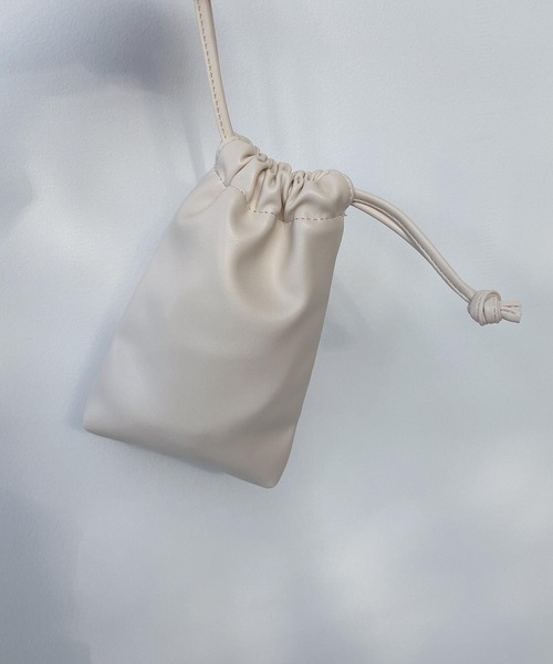 AS KNOW AS plus(アズノゥアズプラス)の「ドロスト ミニポシェット【ZOZOTOWN限定アイテム】(ショルダーバッグ・レディース・ブラック/アイボリー/ピンク/ブルー/グリーン/パープル・FREE)」の12枚目の写真