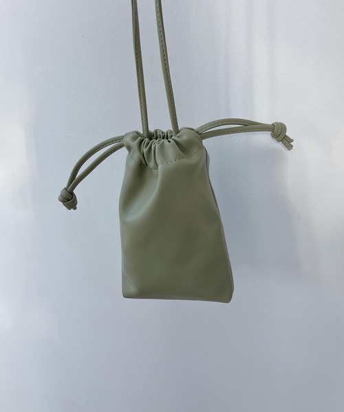 AS KNOW AS plus(アズノゥアズプラス)の「ドロスト ミニポシェット【ZOZOTOWN限定アイテム】(ショルダーバッグ・レディース・ブラック/アイボリー/ピンク/ブルー/グリーン/パープル・FREE)」の9枚目の写真