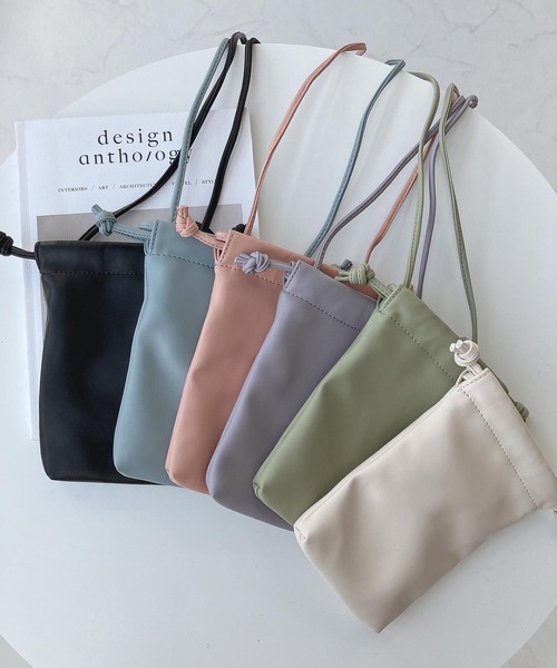 AS KNOW AS plus(アズノゥアズプラス)の「ドロスト ミニポシェット【ZOZOTOWN限定アイテム】(ショルダーバッグ・レディース・ブラック/アイボリー/ピンク/ブルー/グリーン/パープル・FREE)」の14枚目の写真