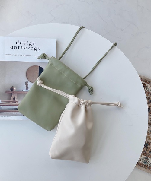 AS KNOW AS plus(アズノゥアズプラス)の「ドロスト ミニポシェット【ZOZOTOWN限定アイテム】(ショルダーバッグ・レディース・ブラック/アイボリー/ピンク/ブルー/グリーン/パープル・FREE)」の13枚目の写真