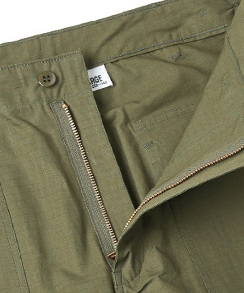 HOUSTON（ヒューストン）の「HOUSTON ヒューストン 1881 リップストップ ファティーグパンツ（カーゴパンツ・メンズ・ブラック/オリーブ/カーキ/ウッドランド・S/M/L/XL）」の5枚目の写真