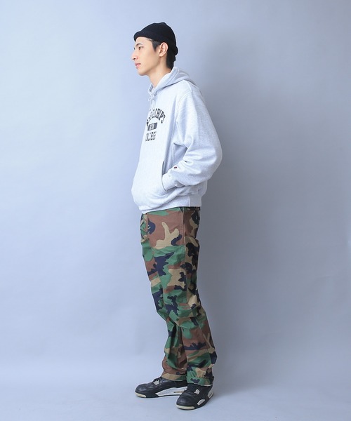 HOUSTON（ヒューストン）の「HOUSTON ヒューストン 1881 リップストップ ファティーグパンツ（カーゴパンツ・メンズ・ブラック/オリーブ/カーキ/ウッドランド・S/M/L/XL）」の15枚目の写真