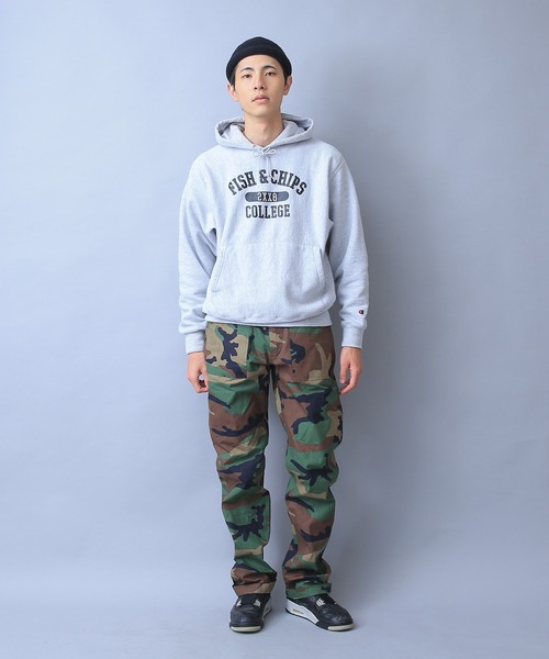 HOUSTON（ヒューストン）の「HOUSTON ヒューストン 1881 リップストップ ファティーグパンツ（カーゴパンツ・メンズ・ブラック/オリーブ/カーキ/ウッドランド・S/M/L/XL）」の17枚目の写真