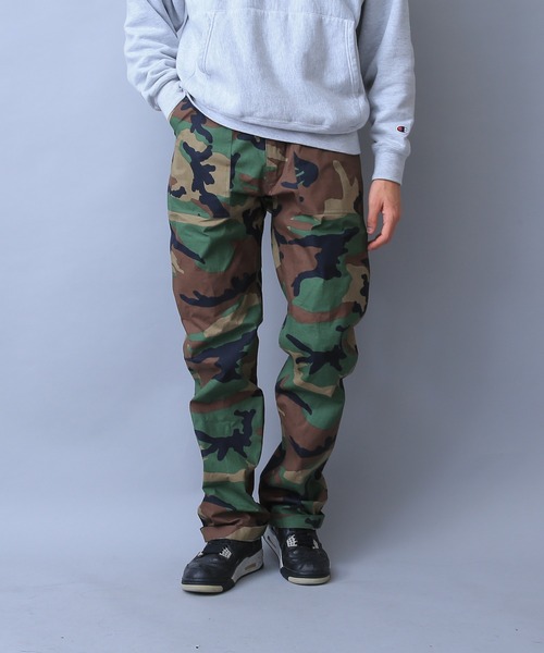 HOUSTON（ヒューストン）の「HOUSTON ヒューストン 1881 リップストップ ファティーグパンツ（カーゴパンツ・メンズ・ブラック/オリーブ/カーキ/ウッドランド・S/M/L/XL）」の18枚目の写真