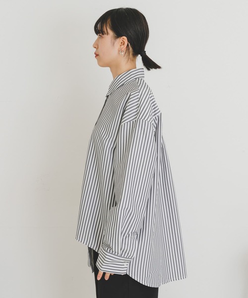 UR Lab.（アーバンリサーチラボ）の「アシメストライプシャツ（シャツ/ブラウス・レディース・ブラック/ブルー/ピンク系その他・FREE）」の22枚目の写真
