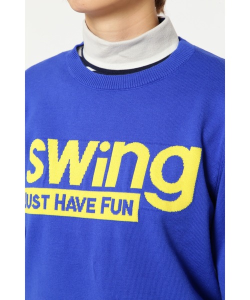 【新品】ジャックバニー　クルーネック セーター　Lサイズ　イエロー　swing 新品】ジャックバニー クルーネック セーター Lサイズ イエロー